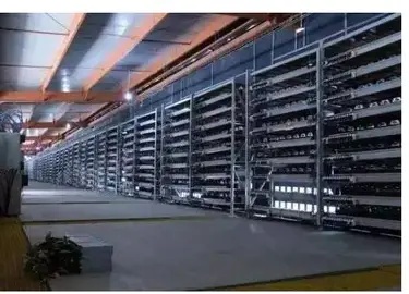 An expansive mining farm in the UK, showcasing optimized hosting setups